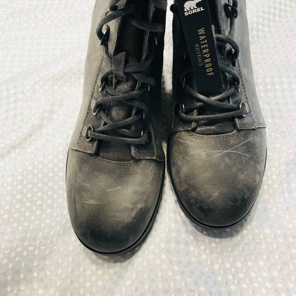 Sorel Joan uptown lace nubuck leather wedge boots - Picture 7 of 10